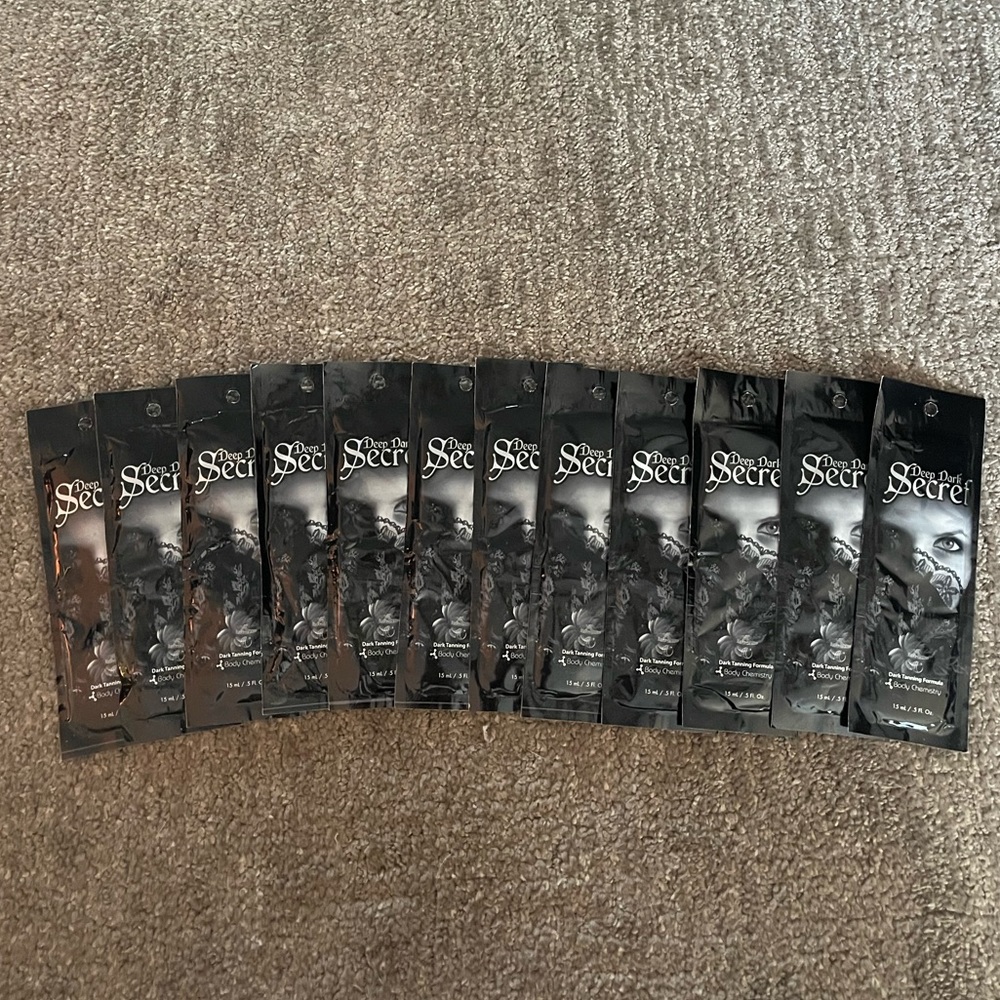 Deep Dark Secret Dark Tanning Formula by Body Chemistry Tanning Lotion Lot of 12
